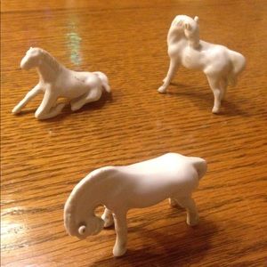 1960s porcelain horses from France